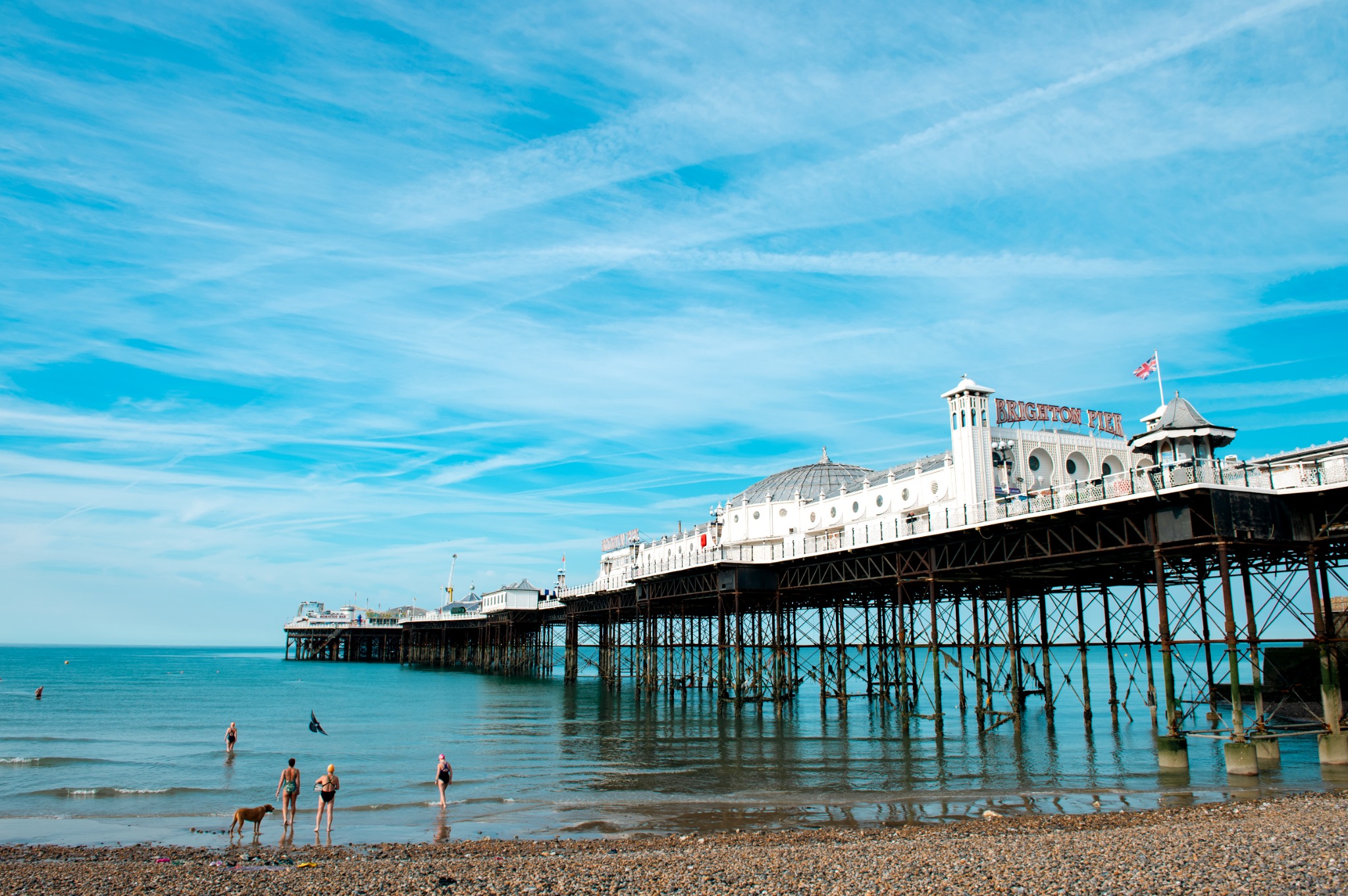 Brighton Palace Pier and the Sussex coastline